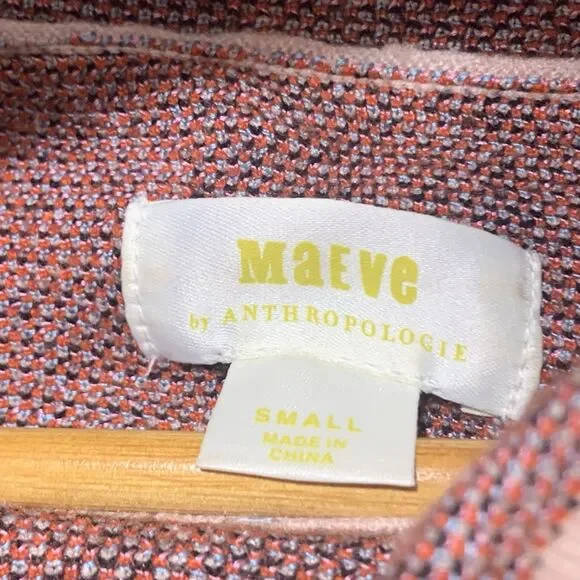 Anthropologie Maeve Mock Neck Multi-Pattern Oversized Sweater Size Small Women’s - Picture 14 of 15